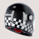 Helstons COURSE FULL FACE Carbone black (White)