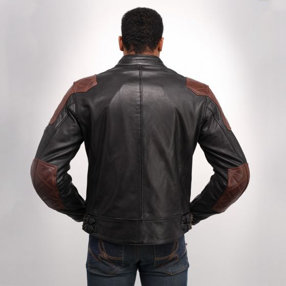 Helstons CHUCK Leather Buffle & Vachette black-camel