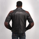 Helstons CHUCK Leather Buffle & Vachette black-camel