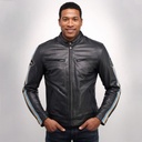 Helstons RACE Leather Aniline blue