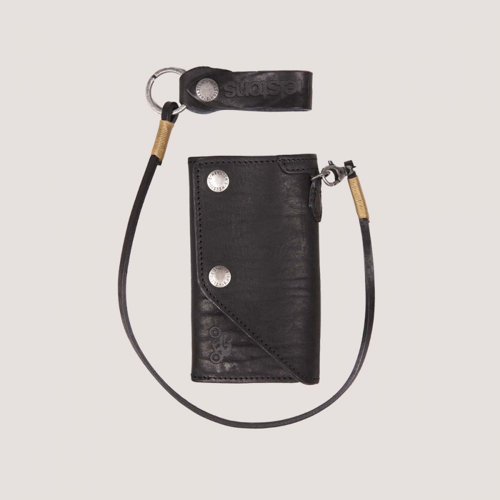 Helstons PORTEFEUILLE Leather black