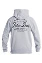 John Doe Hoodie JD Lettering Grey