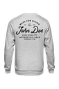John Doe Sweater JD Lettering Grey