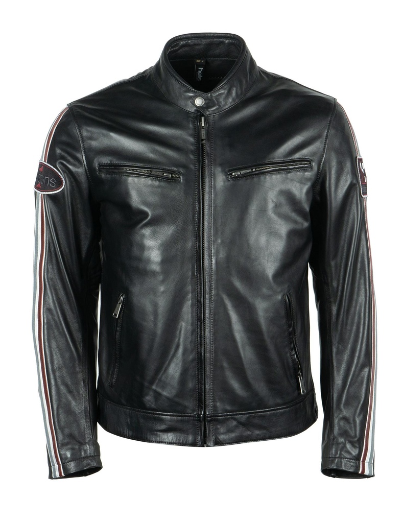 Helstons RACE Leather Aniline black