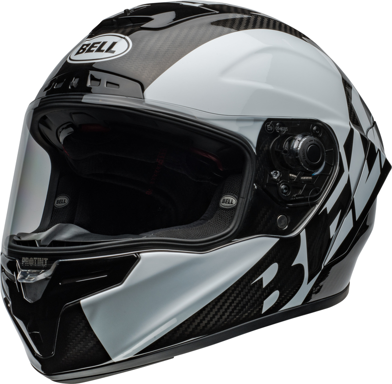 Casco BELL Race Star DLX Flex - Offset Gloss Black/White