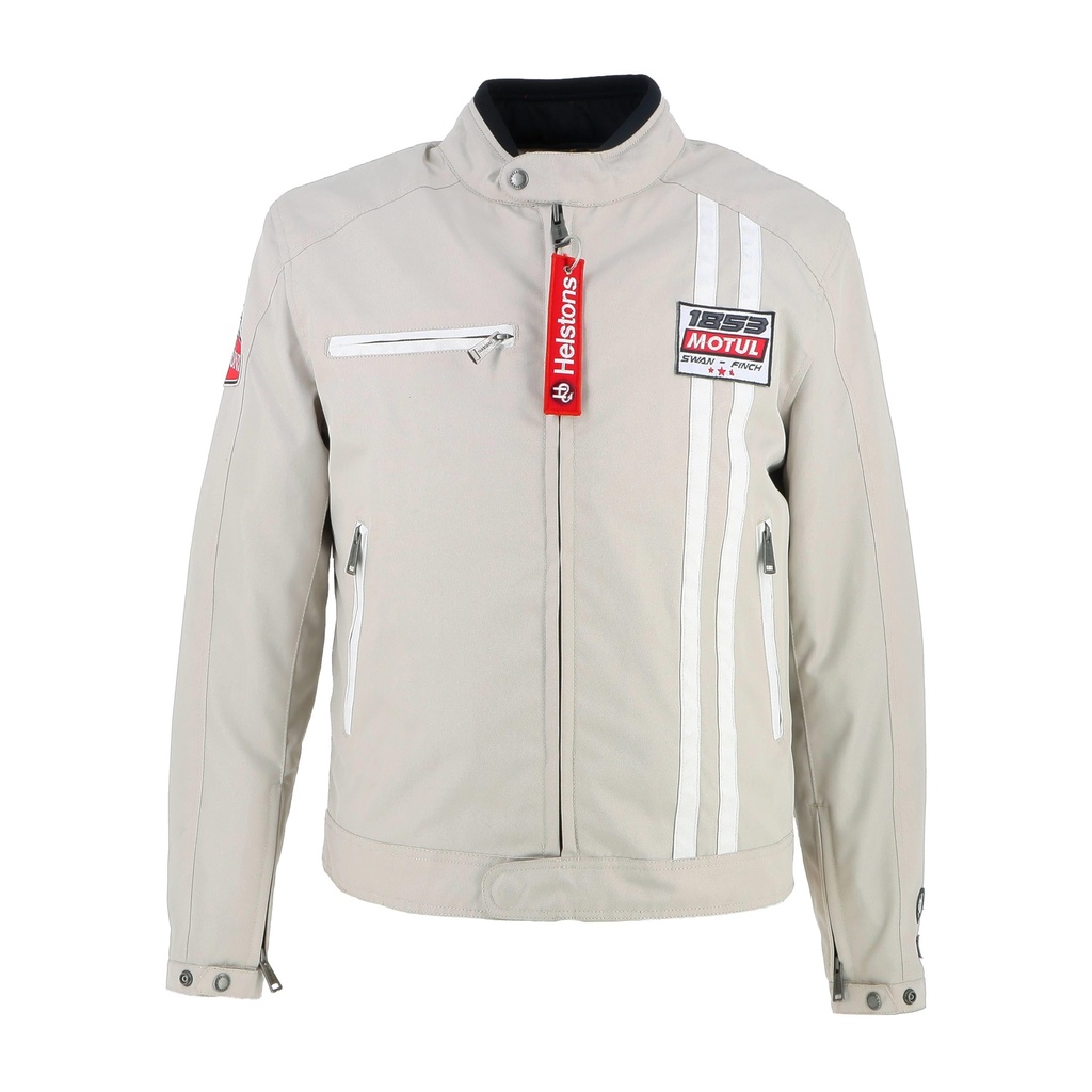Helstons SILVER Technical Fabric BOXER (White) (Jacket)