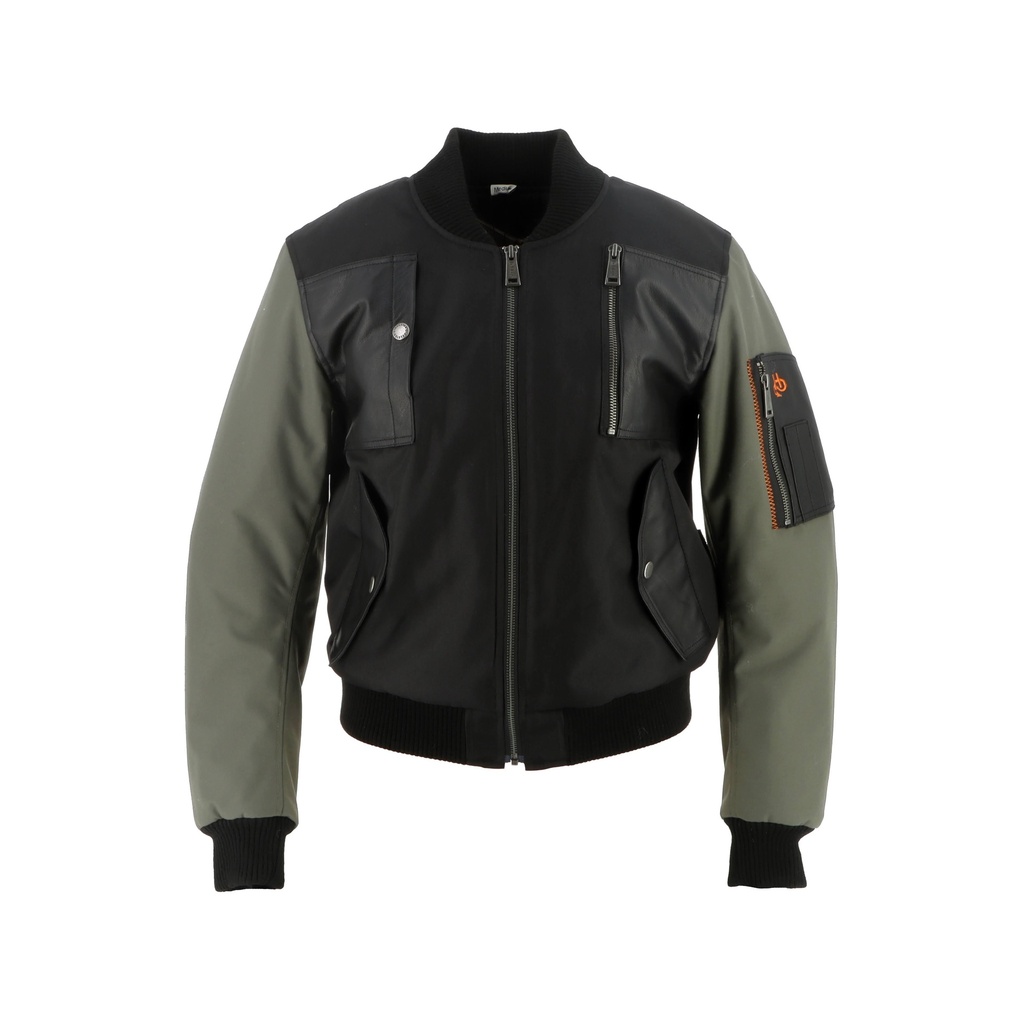 Helstons H-BOMB WOMEN Technical Fabric BLACK-KHAKI (Jacket)
