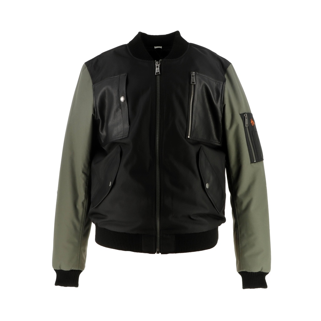 Helstons H-BOMB MEN Technical Fabric BLACK-KHAKI (Jacket)