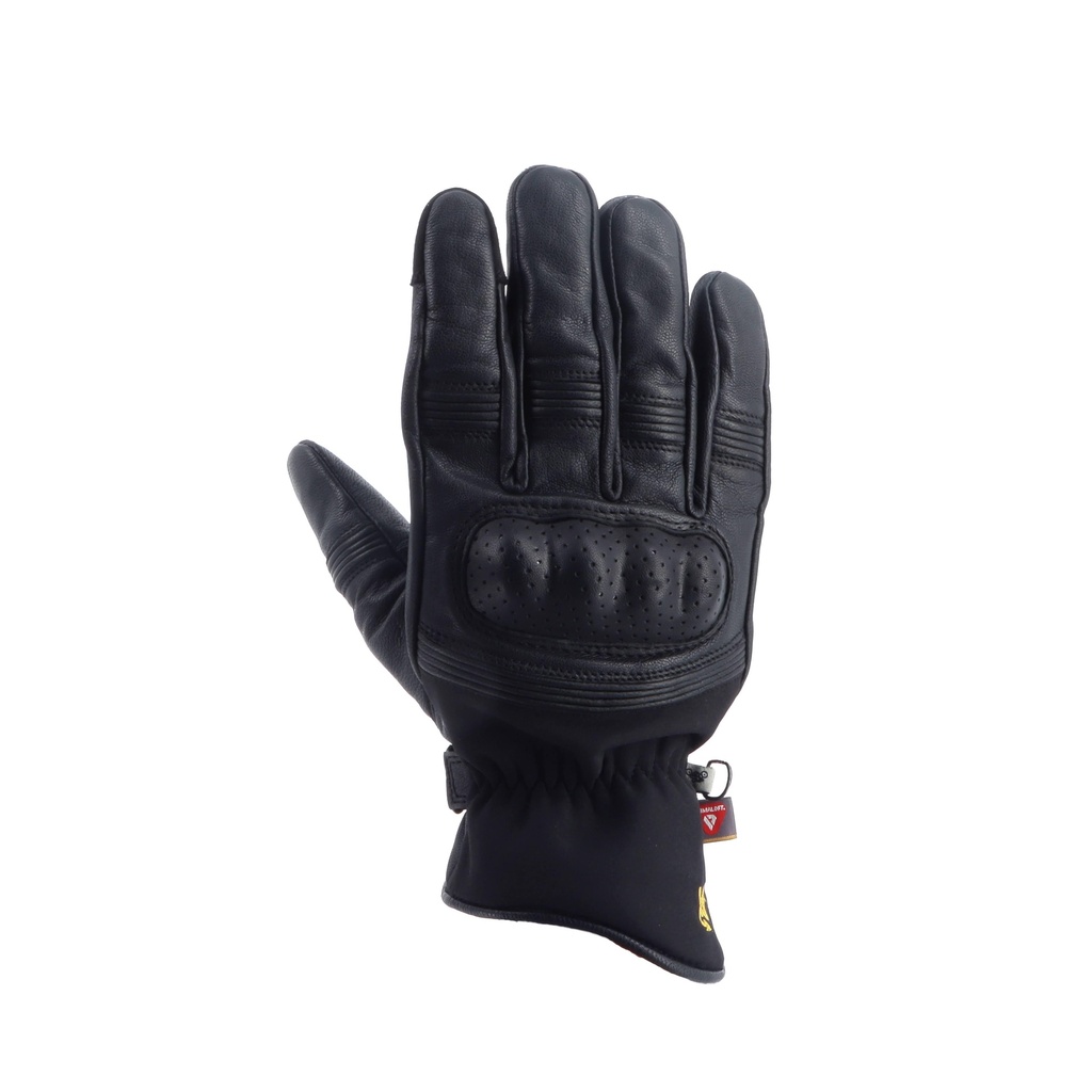 Helstons HORIZON WINTER Leather-Fabric BLACK (Glove)