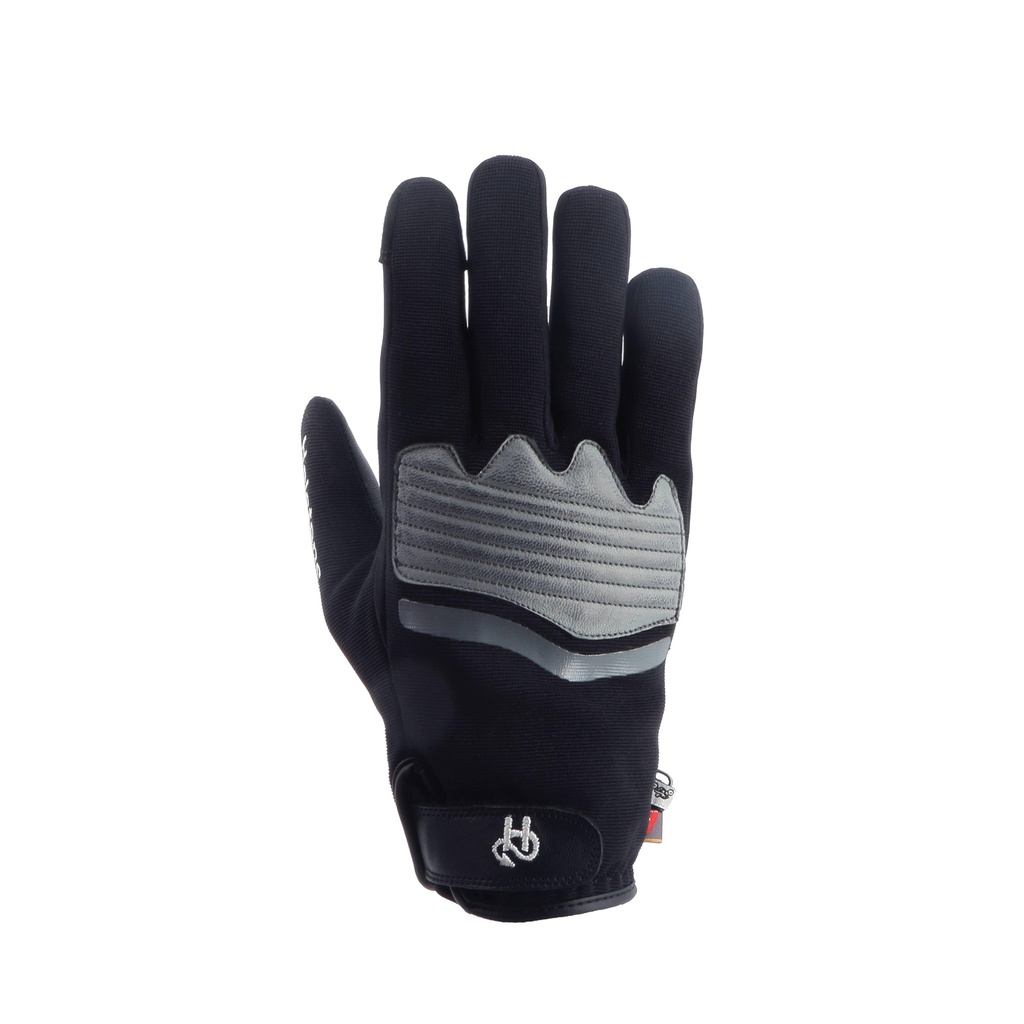 Helstons JAZZ WINTER 4Ways-BLACK Leather (Grey) (Glove)
