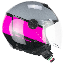 CGM 167R FLO STEP Gray Fuchsia long