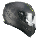 CGM 321S ATOM SKULL Black Matte fluorescent yellow