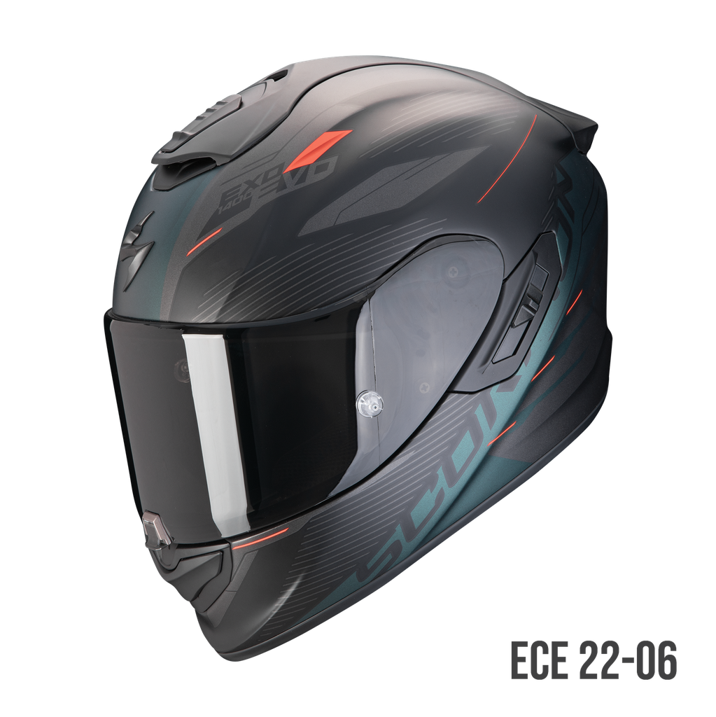 Scorpion EXO-1400 EVO II AIR LUMA Matt Black-Green