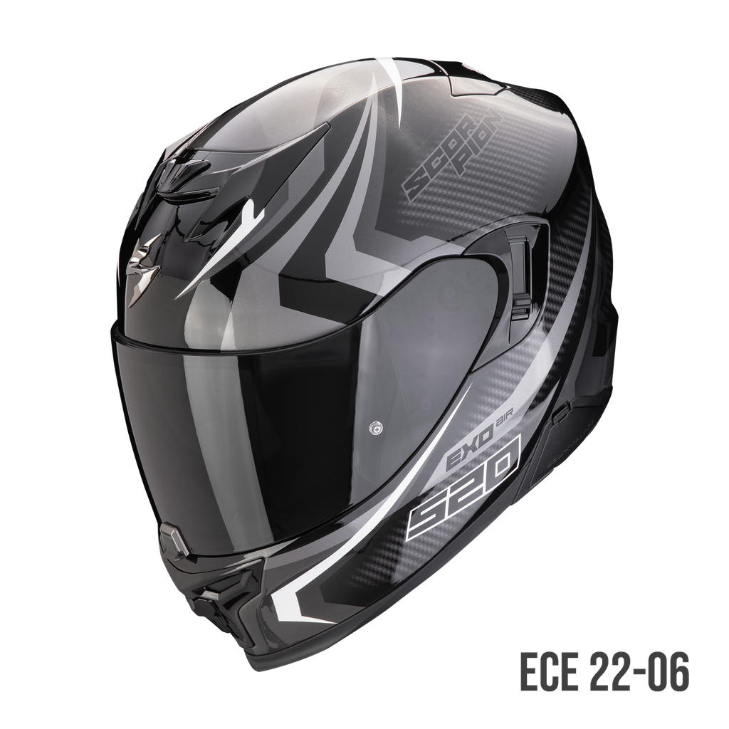 Scorpion EXO 520 EVO AIR TERRA Black-Silver-White