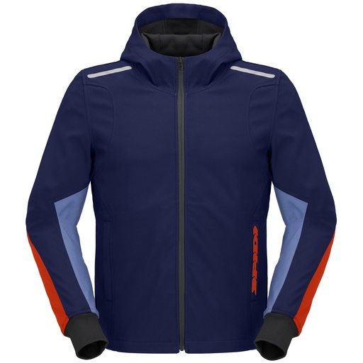 SPIDI HOODIE ARMOR LIGHT Navy/Red