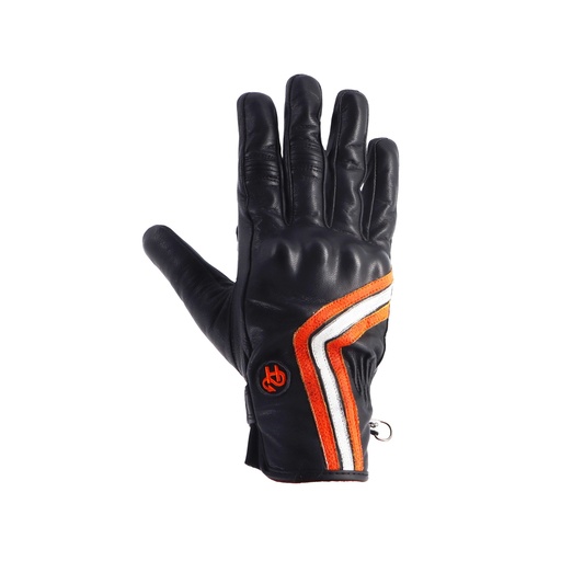 Helstons LINE Summer Leather black (Goldange-White)