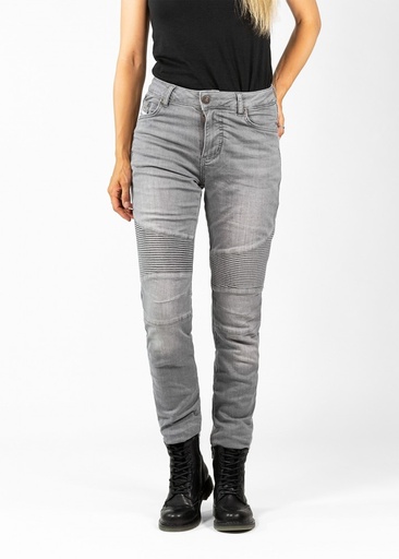 John Doe Betty Biker Jeans Light Grey