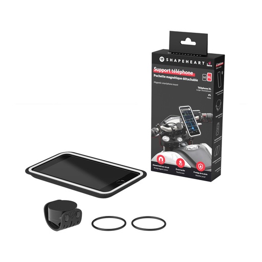 [SPHMOTOXXL] FUNDA SMARTPHONE UNIVERSAL MAGNÉTICA SHAPEHEART MOTO MOUNT XXL