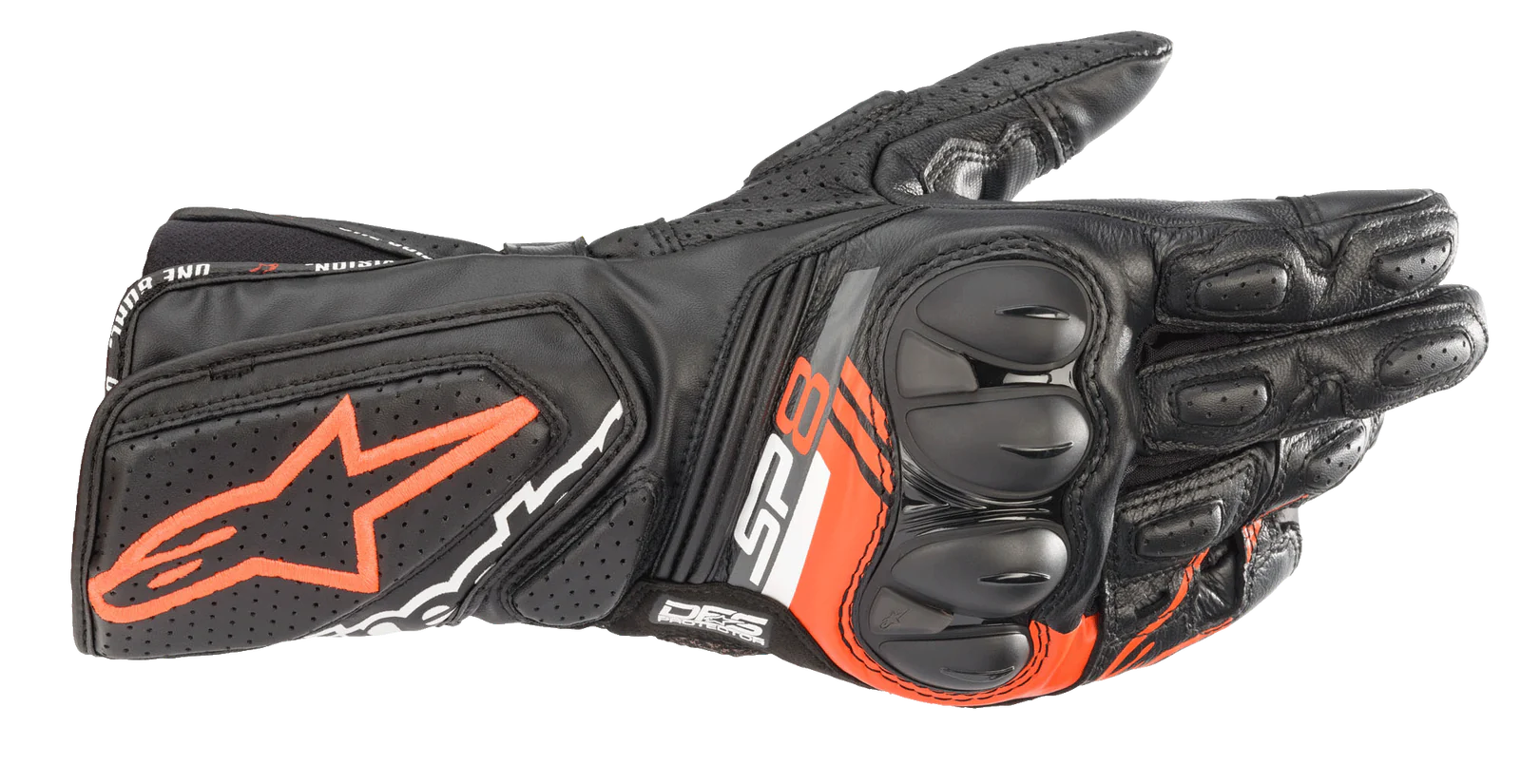 Alpinestars Sp-8 V3 Gloves Black White Bright Red