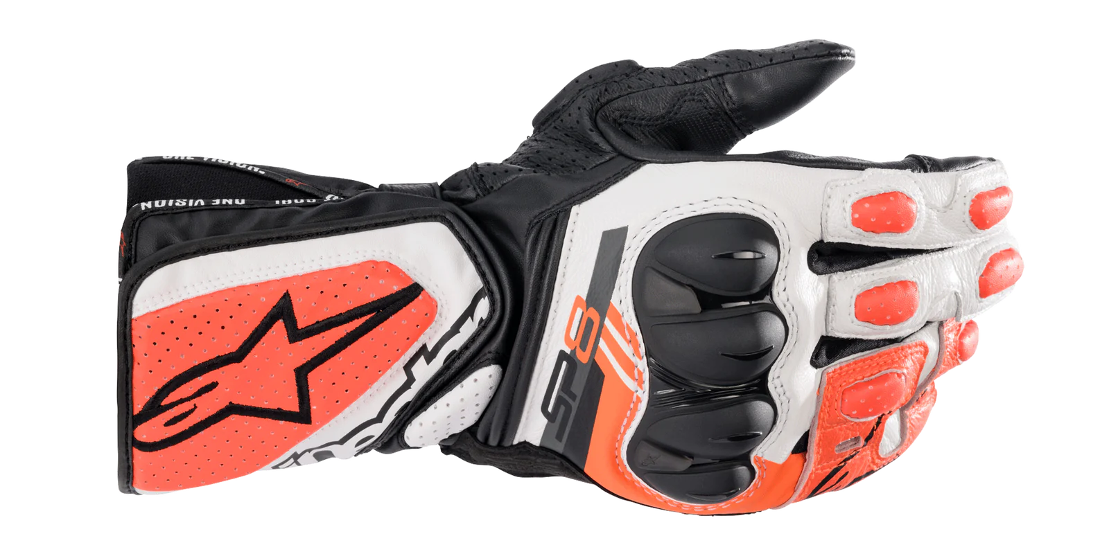 Alpinestars Sp-8 V3 Gloves Black White Red Fluo