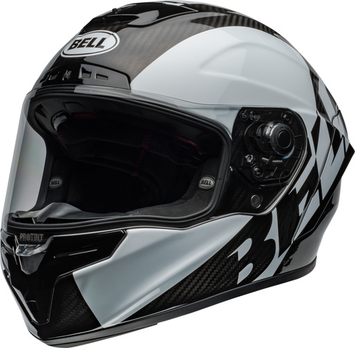 Casco BELL Race Star DLX Flex - Offset Gloss Black/White