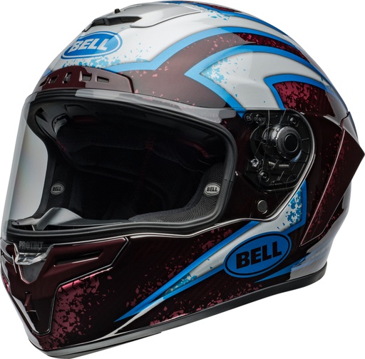 Casco BELL Race Star DLX Flex - Xenon Gloss Blue/Retina