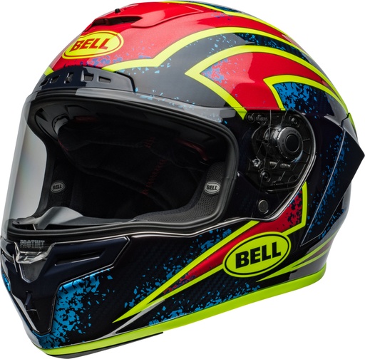 Casco BELL Race Star DLX Flex - Xenon Gloss Red/Silver