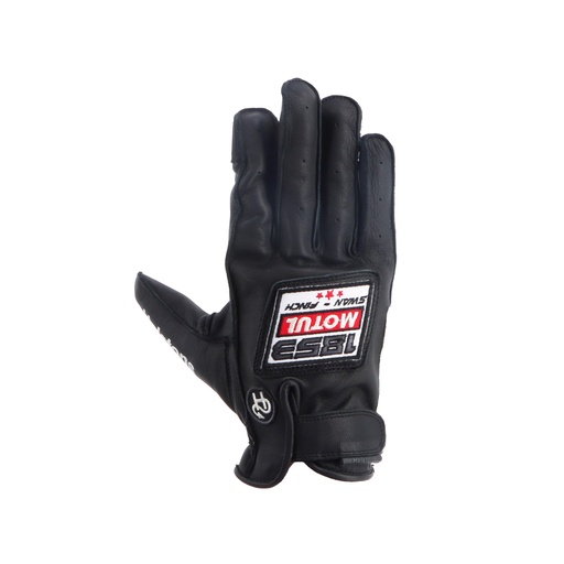 Helstons MOTUL 1853 SUMMER BLACK Leather (Glove)
